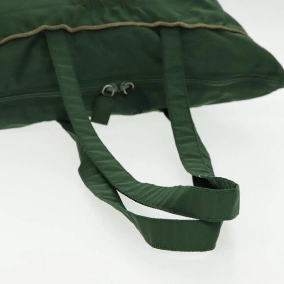 PRADA Tote Bag Nylon Green Silver Auth bs19345 - Picture 8 of 15